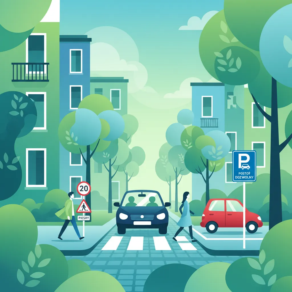 Driving Rules in Polish Residential Zones