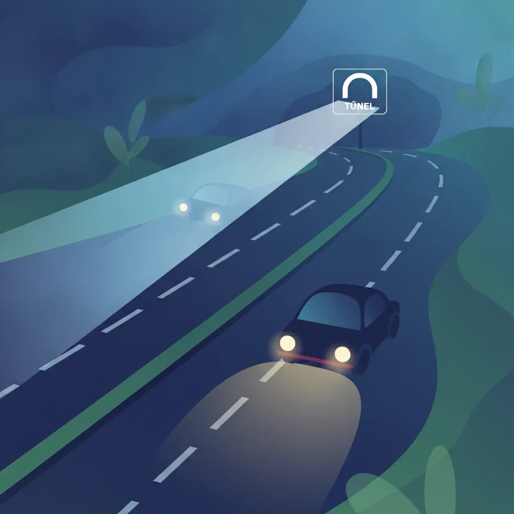 Normas de Faros Portuguesas: Luces de Cruce (Médios) y de Carretera (Máximos) para tu Examen de Conducir
