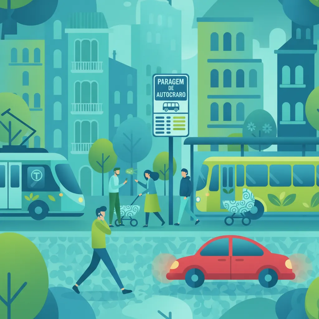 Pedestrians and Public Transport Stops in Portuguese Traffic