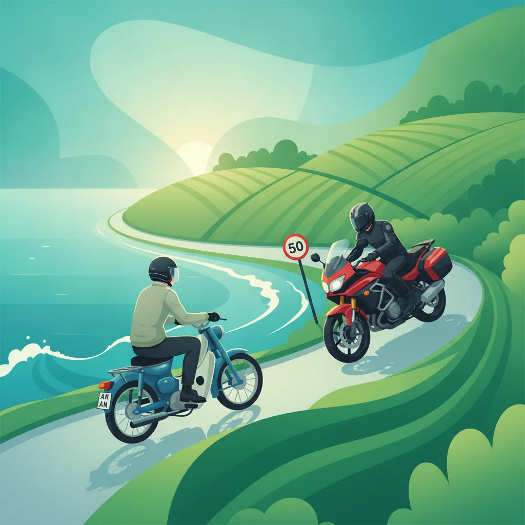 Sesión de práctica de Categorías y Límites de Velocidad de Ciclomotores y Motocicletas Portuguesas