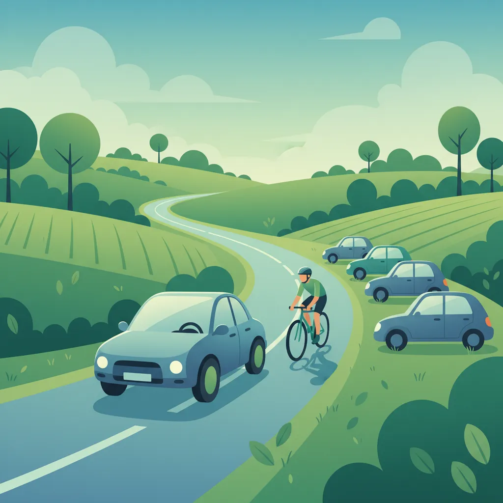 Overtaking Cyclists Safely in Swedish Narrow Lanes