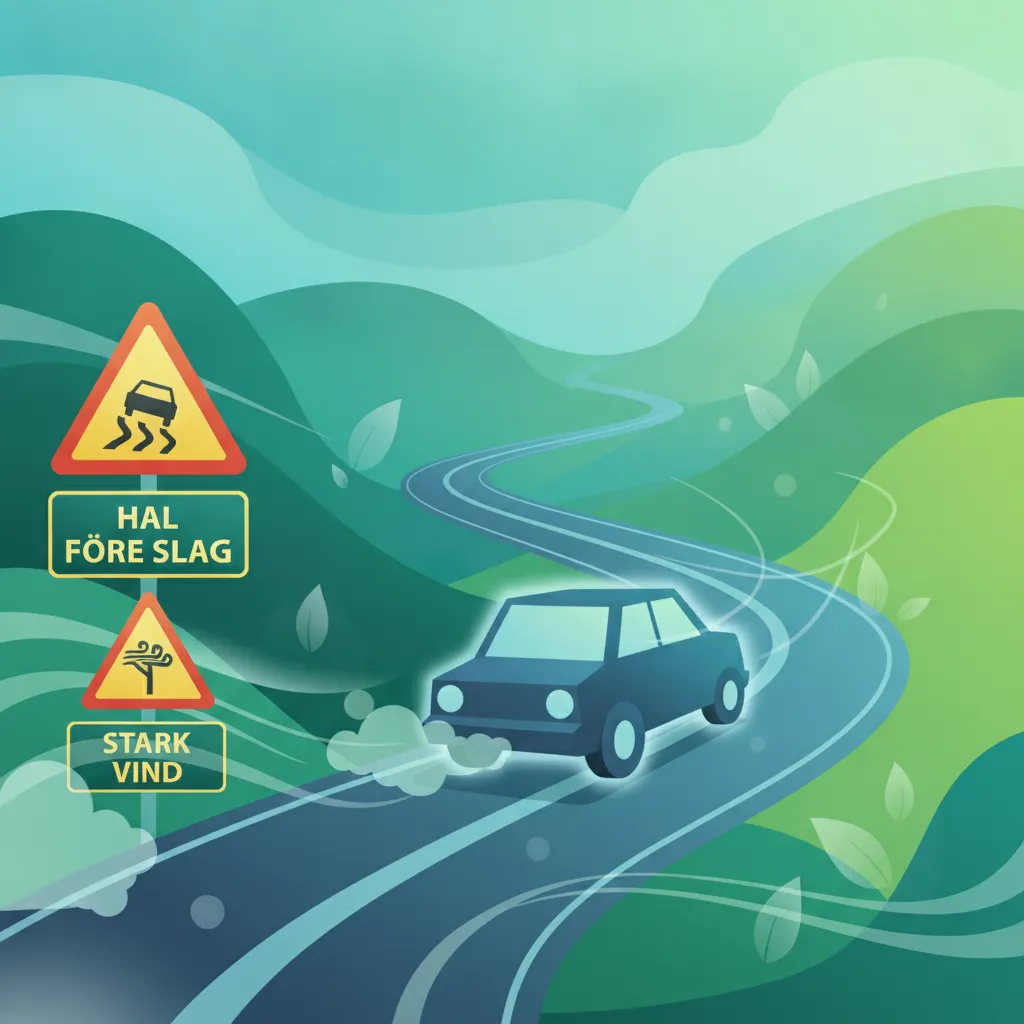 Übung zu schwedischen Wetterwarnschildern für Ihre Fahrtheorieprüfung