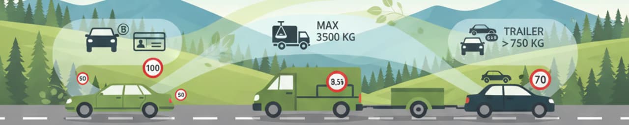 Permiso de Conducir Austriaco Categoría B: Vehículos y Límites