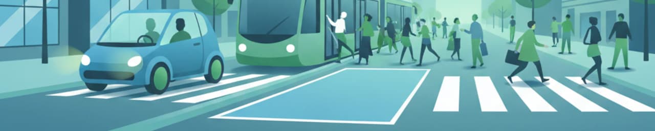 Conducir con seguridad alrededor de tranvías, autobuses y paradas de transporte público en Austria
