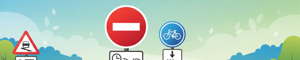 Belgische Verkehrszeichen: Zusatzzeichen (Onderborden) verstehen