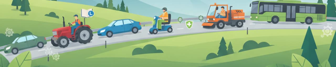 Vehículos Lentos Categoría F en el Tráfico Suizo