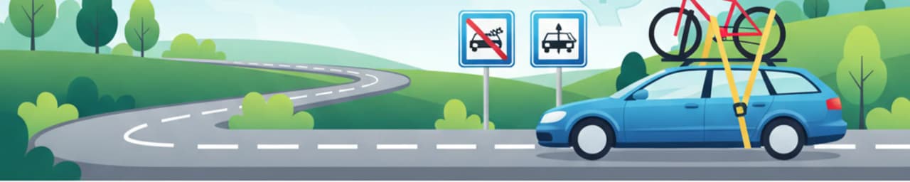 Deutsche Regeln für Dachträger und Fahrradträger