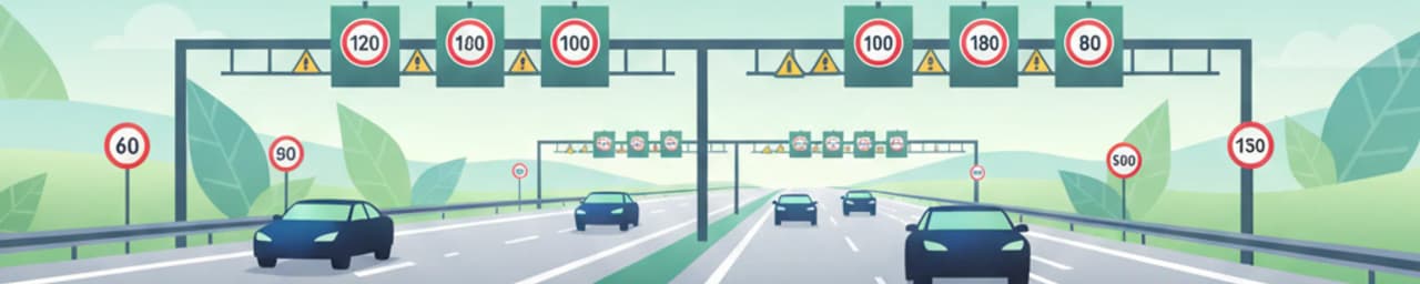 Comprender los límites de velocidad en Alemania: señales temporales y variables