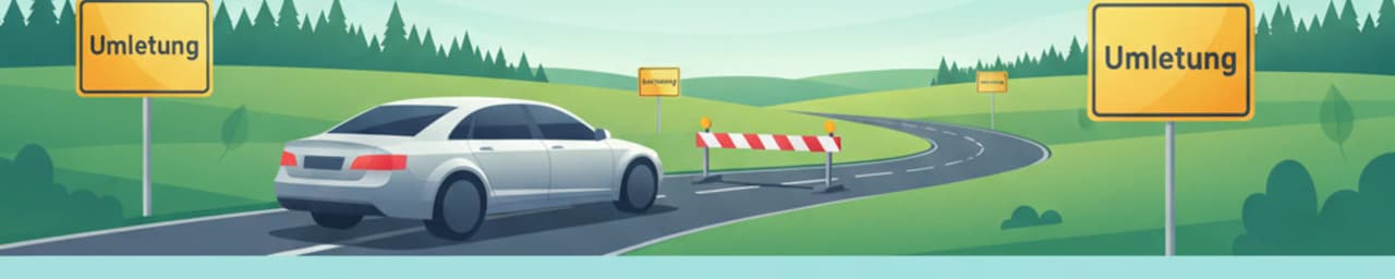 Following Diversion Routes in German Traffic