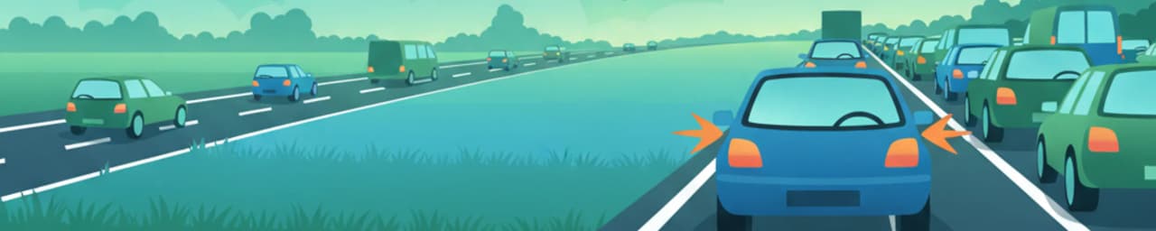 Motorway Queues and Hazard Warning in Denmark