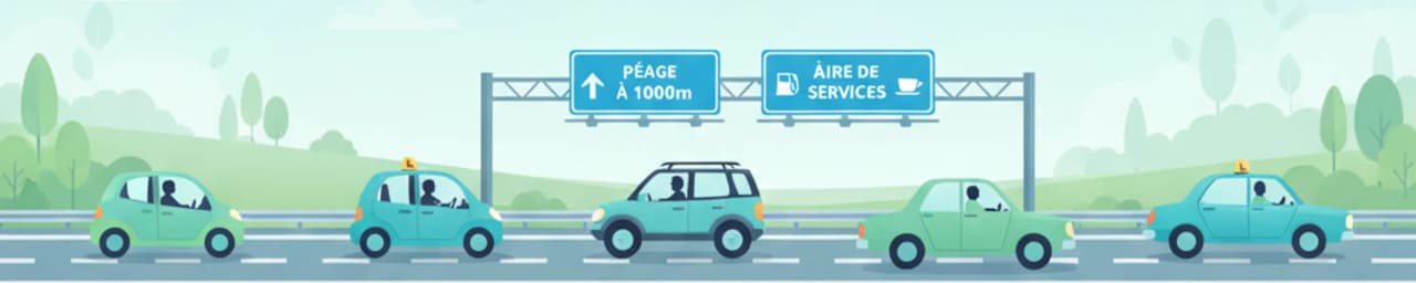 Autobahn und Mautstraßen für Fahrschüler in Frankreich