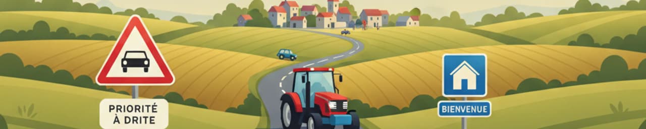 France Rurale : Tracteurs et Règles de Circulation des Villages