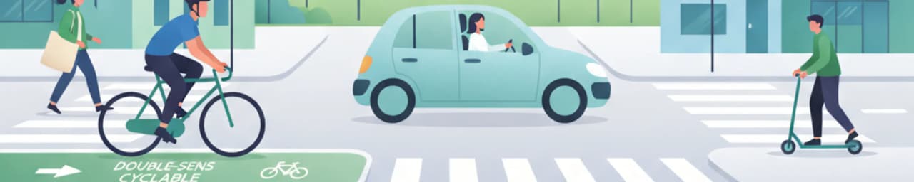 Rowerzyści i ulice dwukierunkowe dla rowerów we Francji