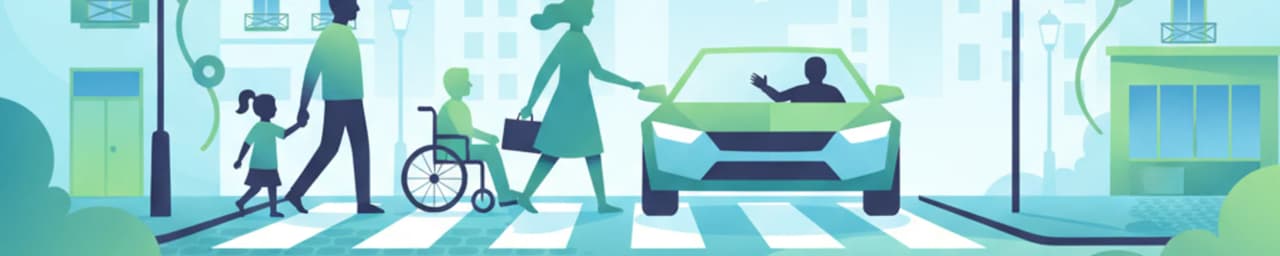 Pedestrians, Crossings, and School Areas for French Driving Theory