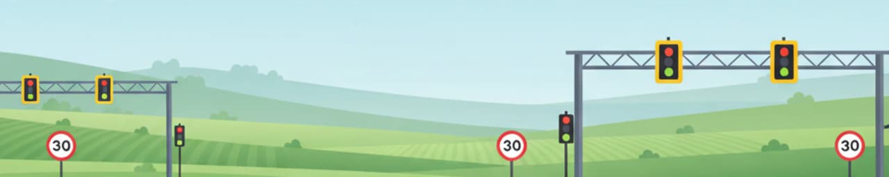Baustellen und temporäre Geschwindigkeitsbegrenzungen in Großbritannien