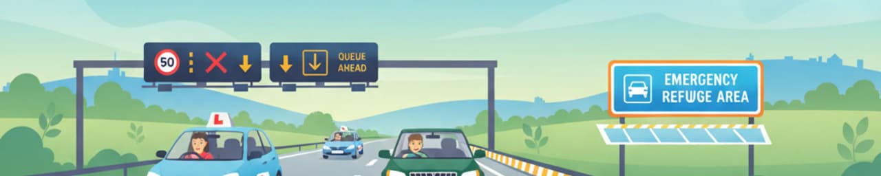 Normas de autopista y autopistas inteligentes para aspirantes a conductores en GB