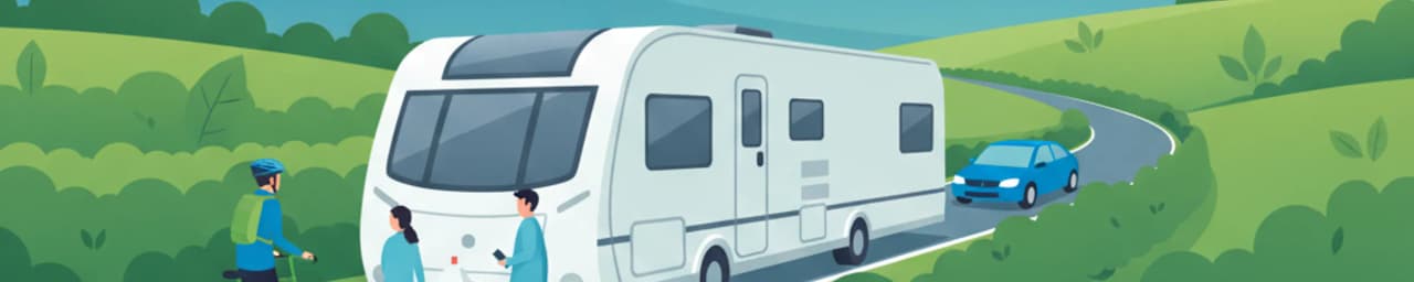 Juicio en Carretera Real de Remolque, Remolque y Caravana para Conductores de Gran Bretaña
