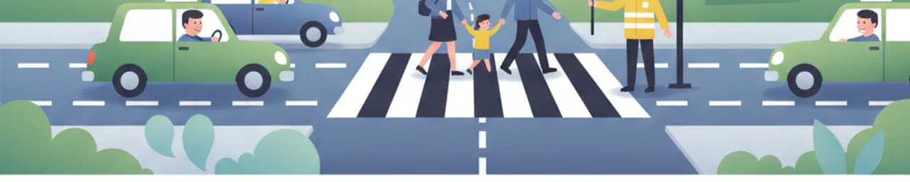 Cruces Peatonales y Guardias Escolares para el Test de Teoría de Conducción Irlandés
