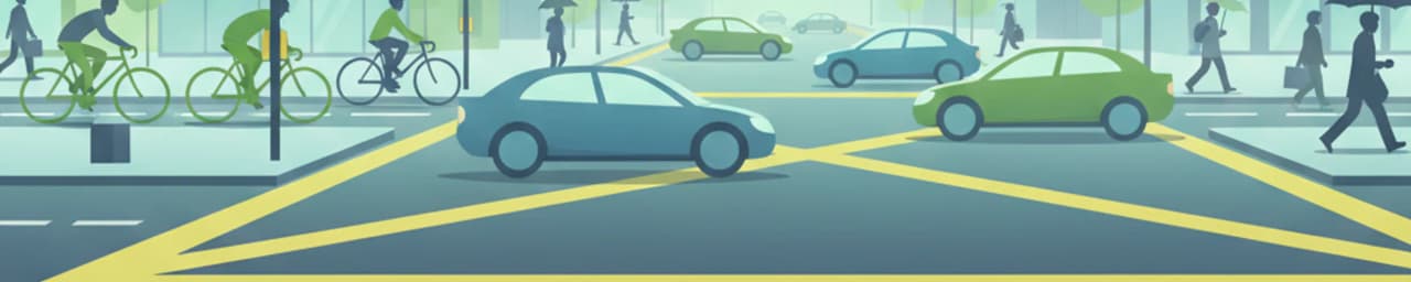Dominio de las Intersecciones Irlandesas de Cajas Amarillas y Escenarios Urbanos