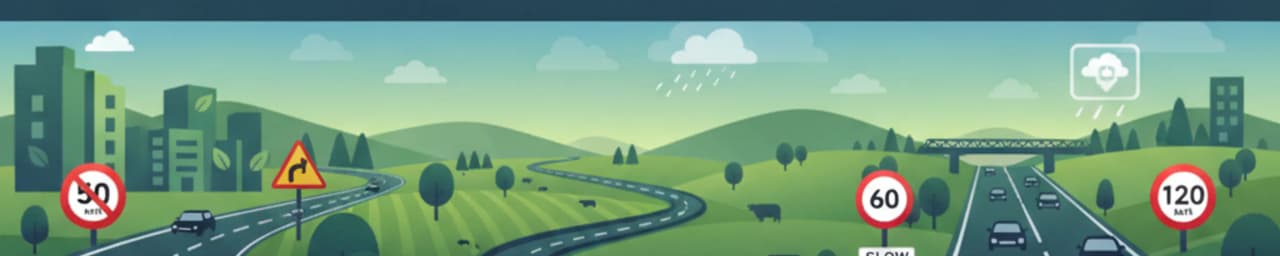 Irlandzkie Limity Prędkości i Scenariusze Oceny Drogi (km/h)
