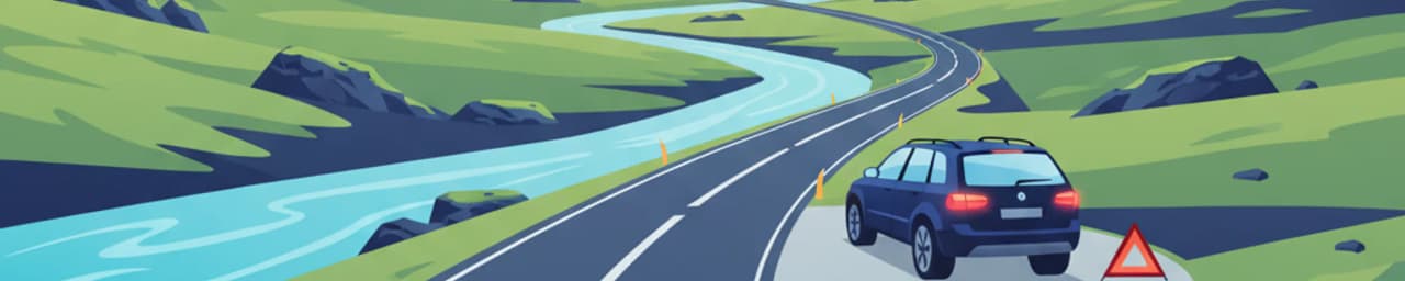 Veilig Parkeren en Noodstops op IJslandse Plattelandswegen
