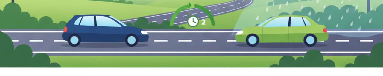 Säkert avstånd vid följning i nederländsk trafik