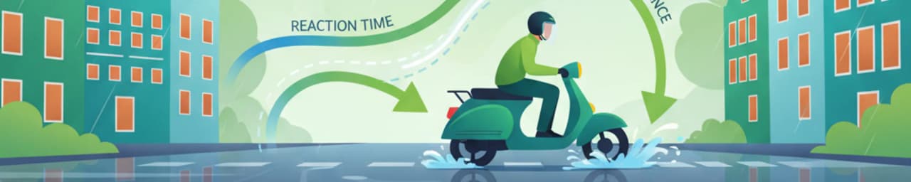 Remtijd en Natte Wegen voor de Bromfiets in het Nederlandse Verkeer