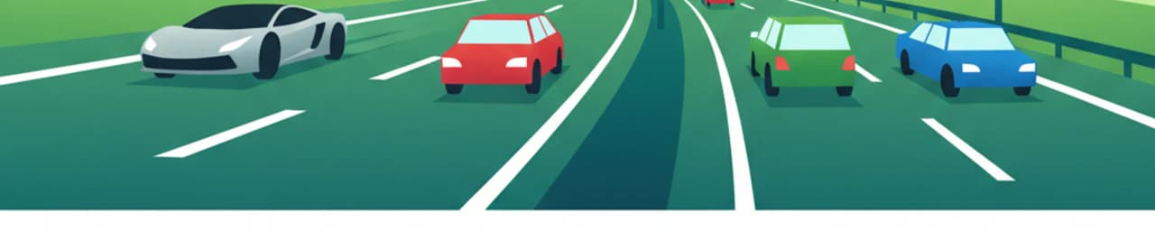 Filkörning på flervägs-vägar i polsk trafik