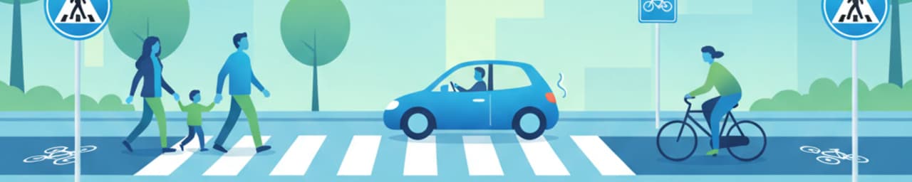Verkehrszeichen für Fußgänger und Radfahrer in Schweden verstehen