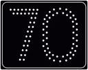 Maximum Speed on Electronic Signal Board road sign from Netherlands
