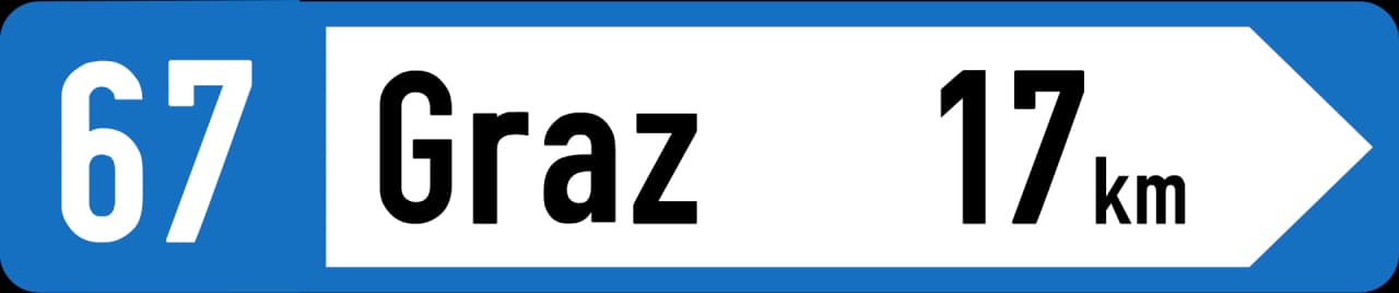 13b-direction-3 - Señal de dirección señal de tráfico