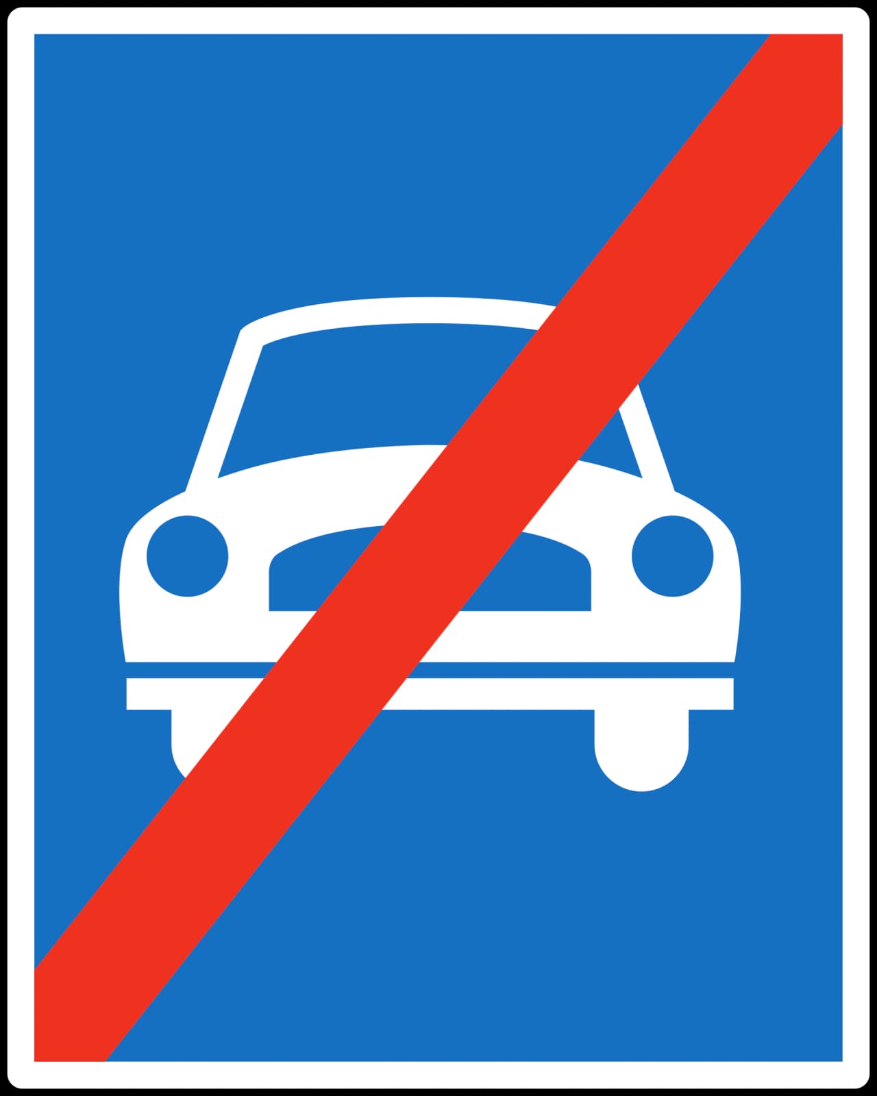 8d - Fin de Autopista señal de tráfico