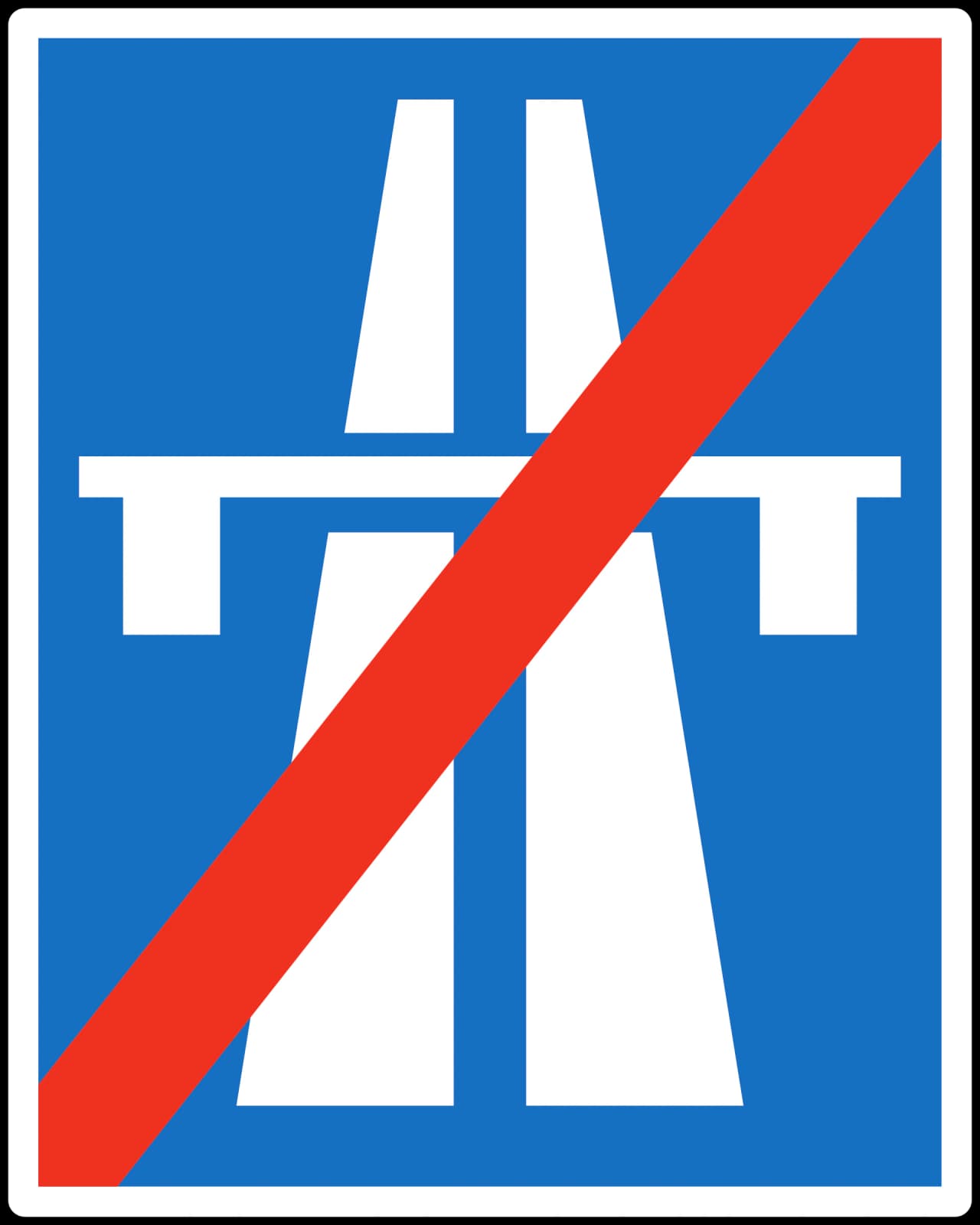 8b-end-motorway - Fin de Autopista señal de tráfico