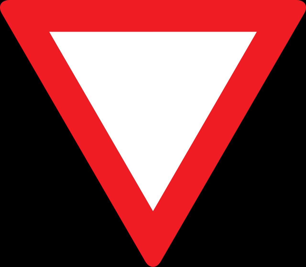 23 - Give way road sign