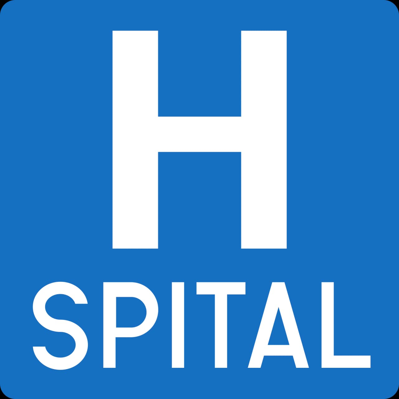 2-hospital - Hospital señal de tráfico