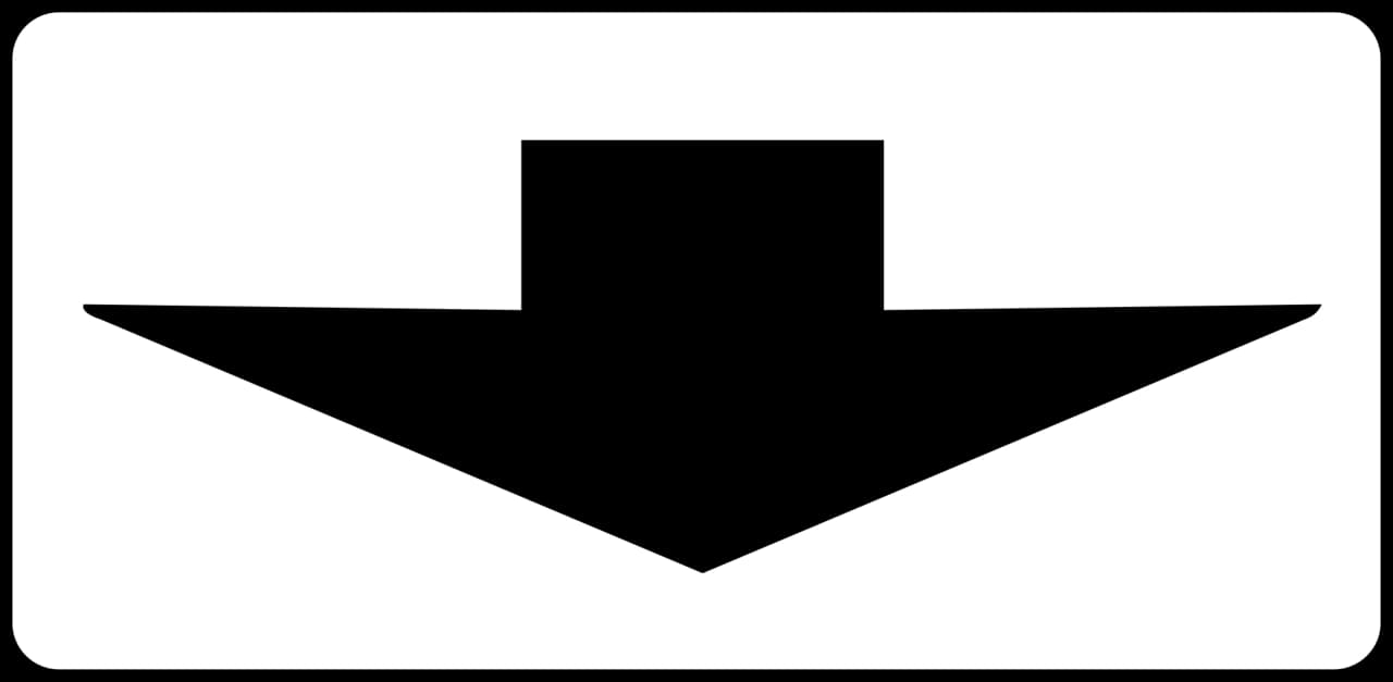 k - Solo para este carril señal de tráfico