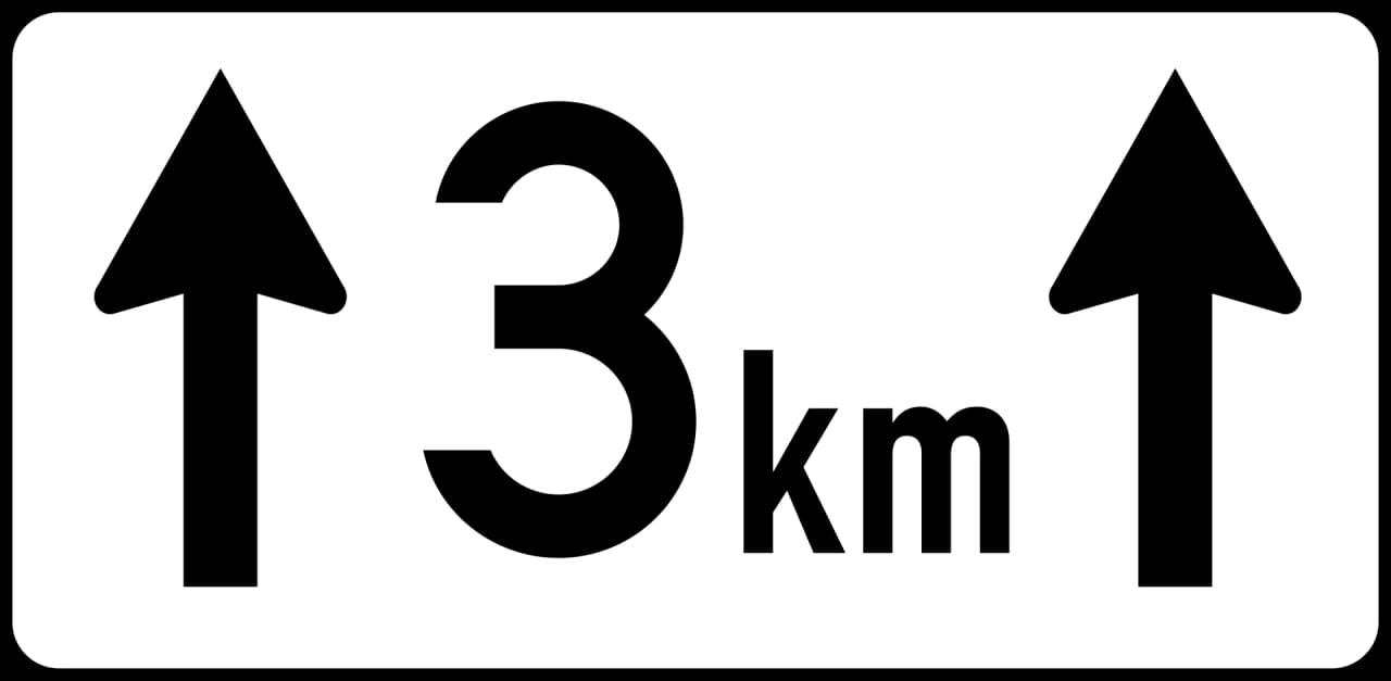 b - Longitud señal de tráfico