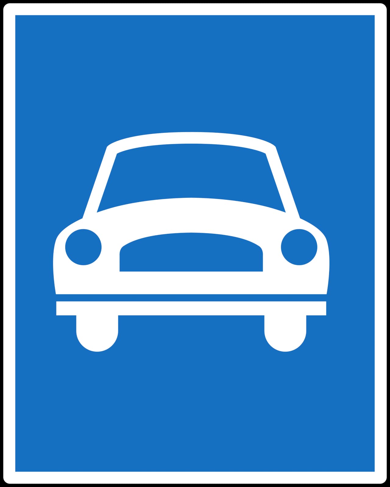 8c-motorroad - Carretera para automóviles señal de tráfico