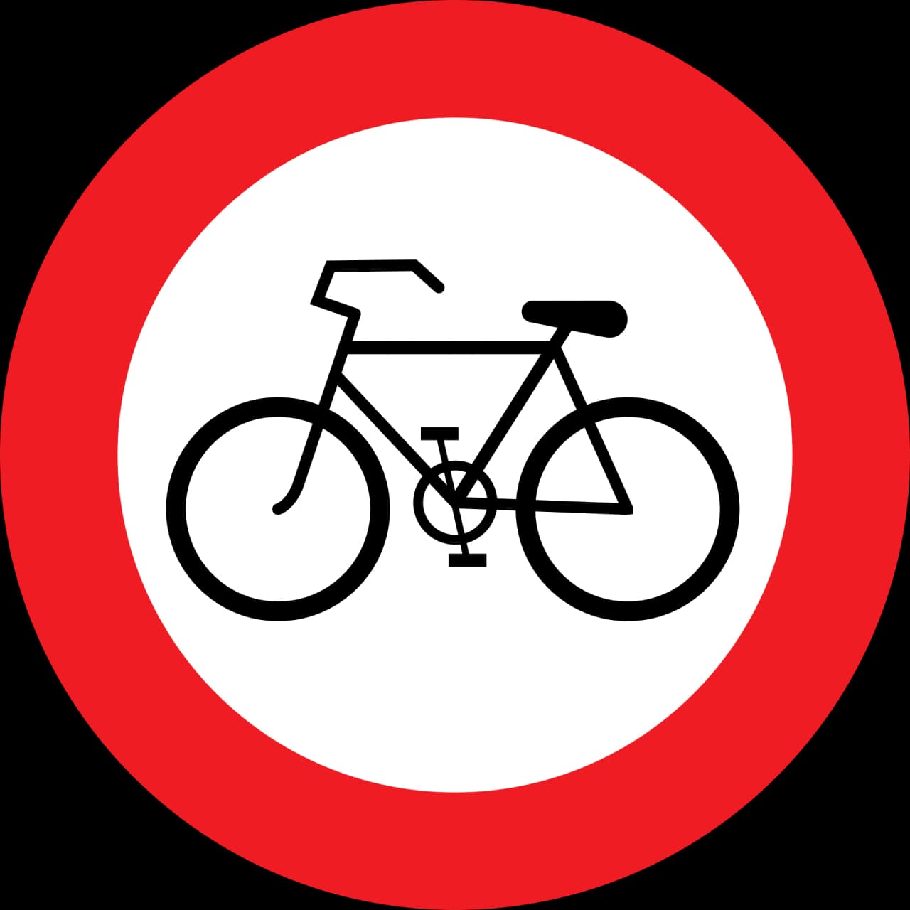 8c-no-cycles - Prohibido el paso a ciclos señal de tráfico