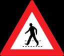 Pedestrian crossing (11) road sign