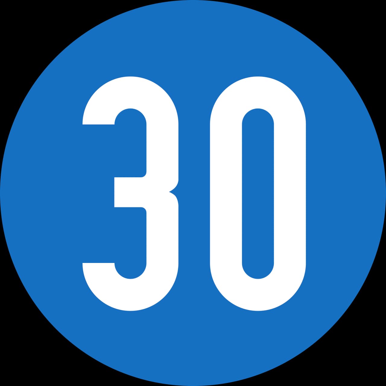 19 - Nakazana prędkość minimalna znak drogowy