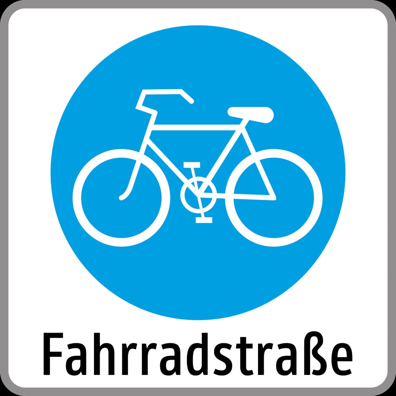 26 - Vía reservada para bicicletas señal de tráfico