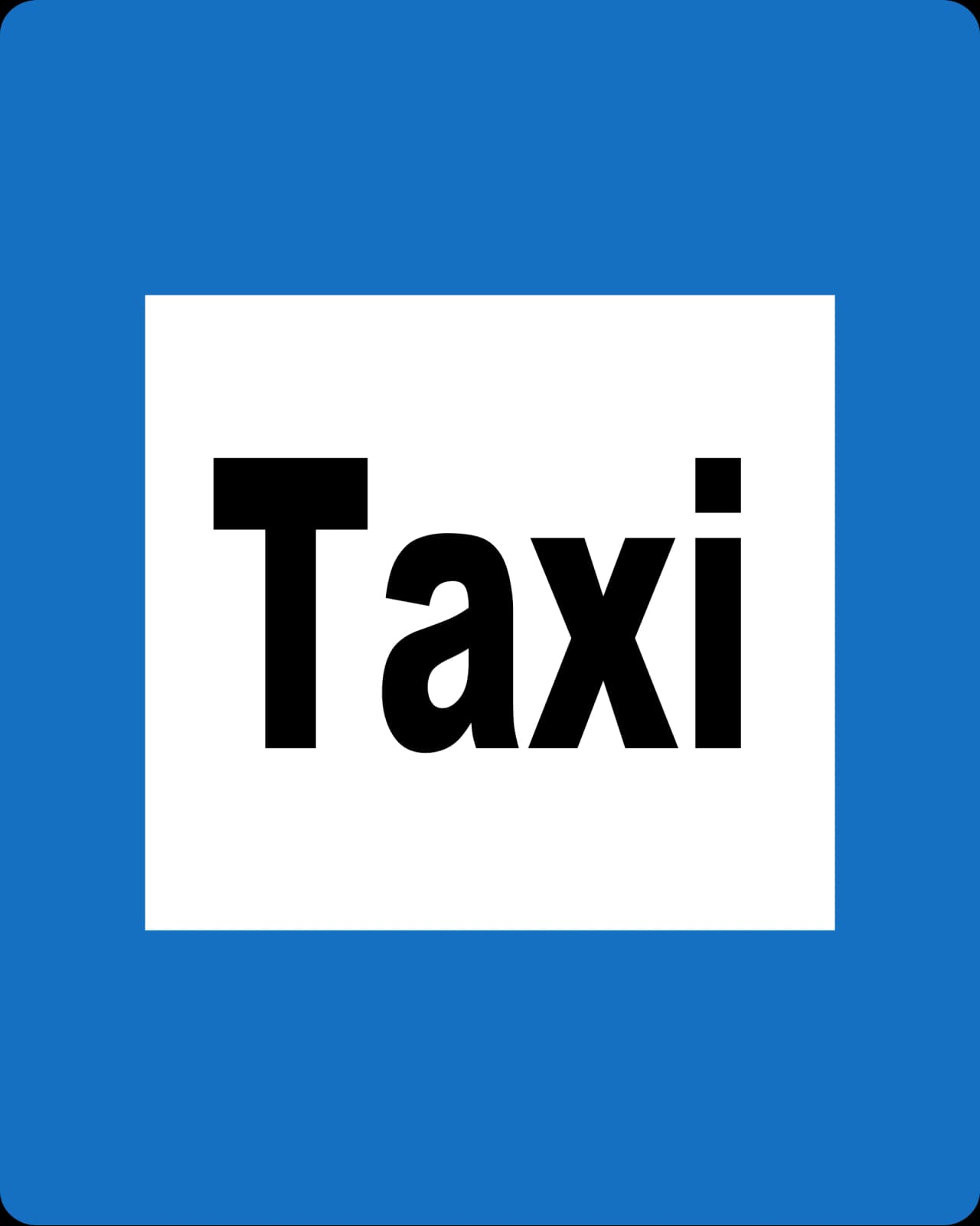 6a-taxi-stand - Parada de taxi señal de tráfico