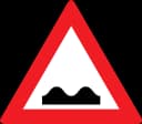Uneven road road sign from Austria