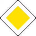 Verkehrszeichen Vorfahrtsstraße (B1)