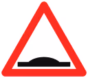 Road bump road sign from Belgium