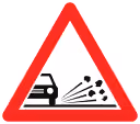Loose surface (A17) road sign
