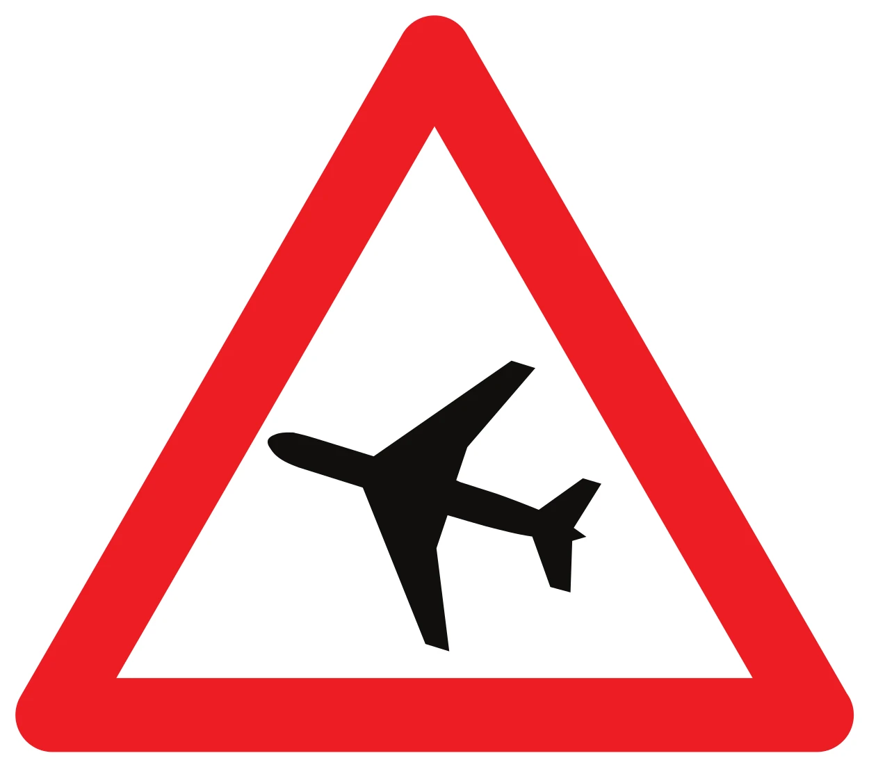 A35 - Low-flying aircraft road sign