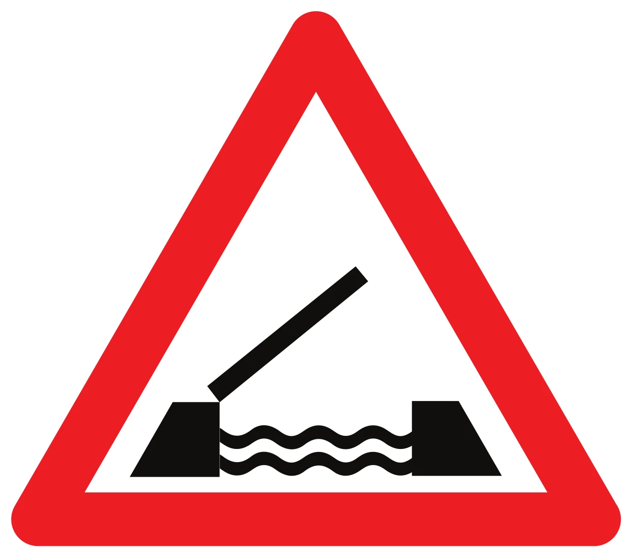 A9 - Opening bridge road sign