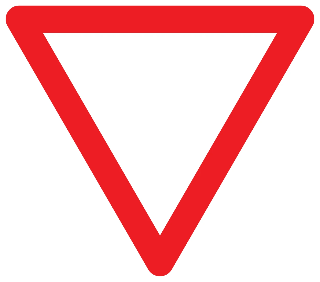 B1 - Yield road sign